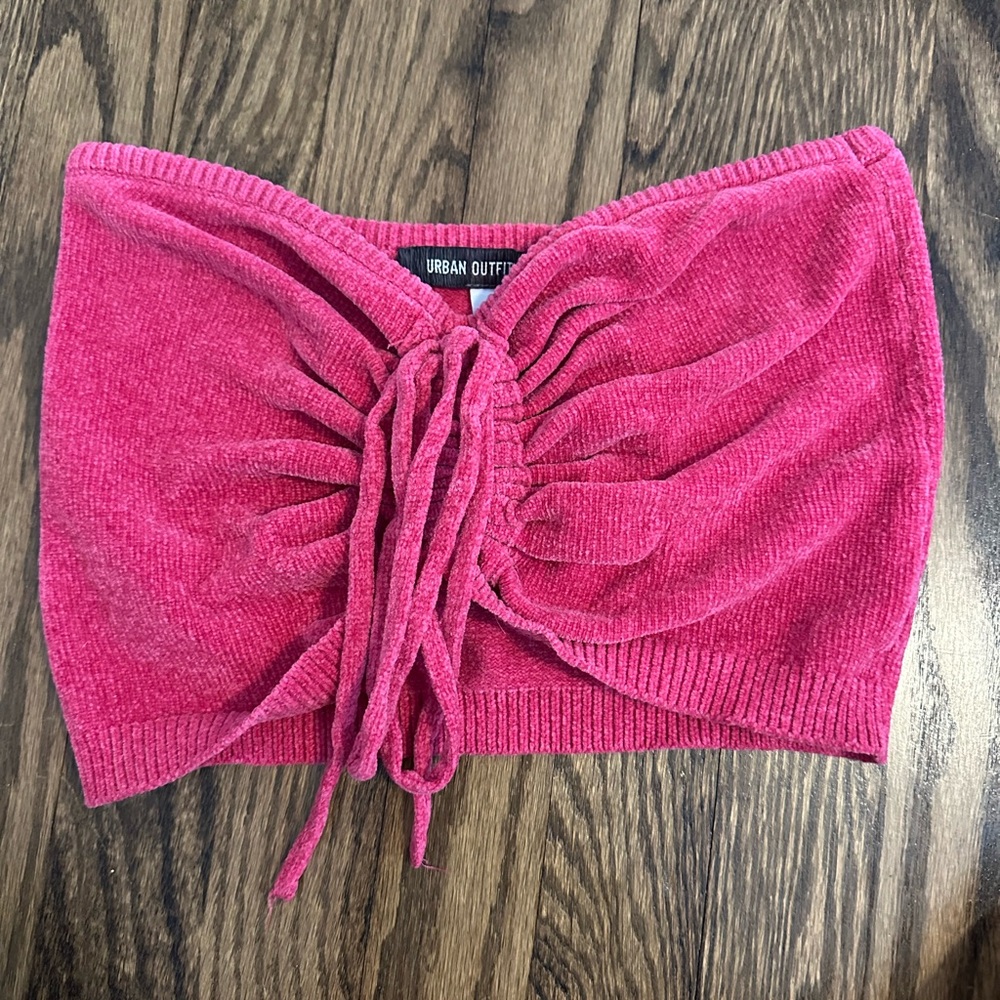 Urban Outfitters Pink Chenille Tube Top